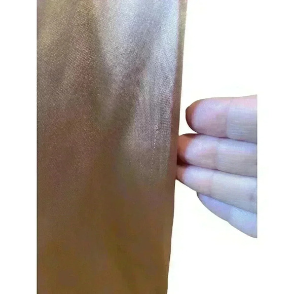 NWT Jonathan Simkhai Rose Gold Slip Dress V Neck Sleeveless Satin Midi Sz 6 - Picture 6 of 16